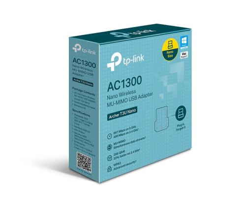 TP-Link AC1300 Nano Wireless MU-MIMO - USB WiFi-sovitin