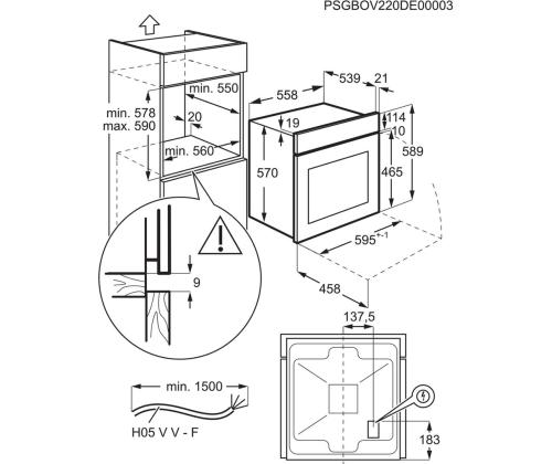 Electrolux, pesuallaspainikkeet, 65 L, ruostumaton teräs - Integroitu uuni