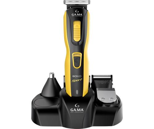 GA.MA, GCX623 Sport, musta/keltainen - Hiustenkuivaaja-sarja