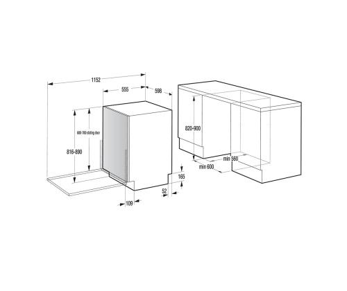 Hisense, 16 astiastoa - Integroitu astianpesukone