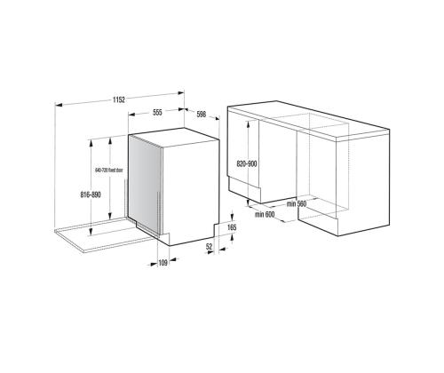 Hisense, 16 astiastoa - Integroitu astianpesukone