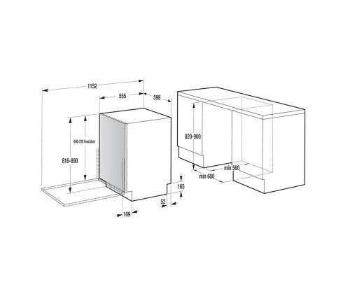 Hisense, 16 astiastoa - Integroitu astianpesukone