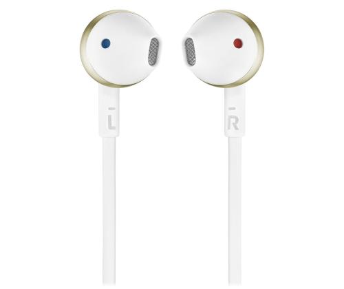 JBL Tune 205, valkoinen/kultainen - In-ear kuulokkeet