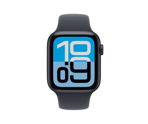 Apple Watch SE 3, 44 mm, GPS, urheiluranneke, M/L, musta alumiini / musta - Älykello - Smartwatch