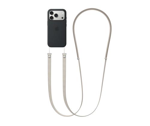 Apple Crossbody hihna, beige - Kanderihm