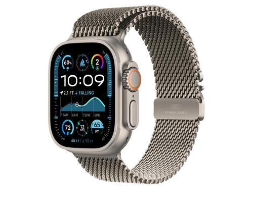 Apple Milanese Loop, 49 mm, keskikokoinen, titaani - kellonhihna
