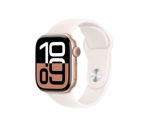 Apple Sport Band, 42 mm, S/M, vaaleanpunainen - Kellohihna