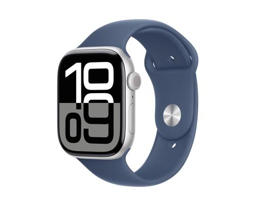 Apple Sport Band, 46 mm, M/L, tummansininen - Kellohihna
