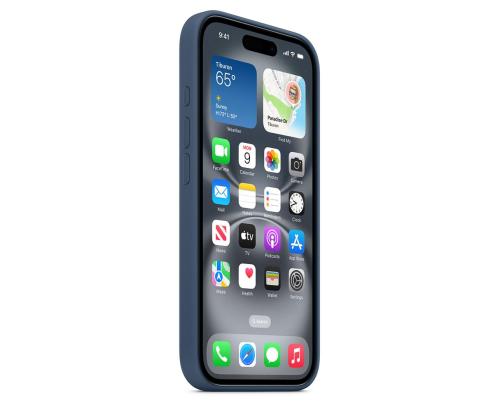 Apple Silikoni kotelo Magsafe, iPhone 16, sininen - Kotelointi