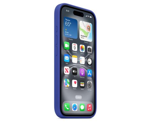 Apple Silikoni kotelo Magsafe, iPhone 16, sininen - Kotelointi