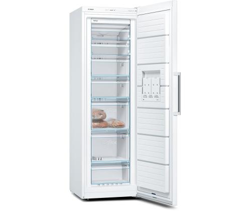 Bosch, Sarja 4, NoFrost, 242 L, korkeus 186 cm, valkoinen - Pakastekaappi