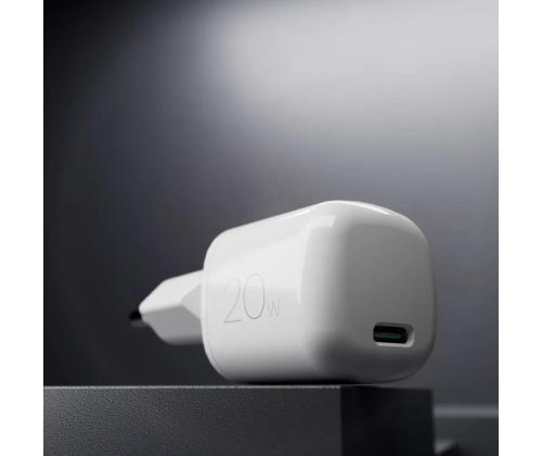 Puro MiniPro, USB-C, 20 W, valkoinen - Virtalähde
