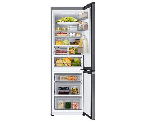 Samsung BeSpoke, NoFrost, 186 cm, 344 L, musta - Jääkaappi ja pakastin