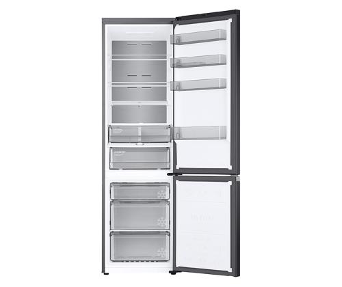 Samsung, NoFrost, 390 L, 203 cm, matta musta - Jääkaappipakastin