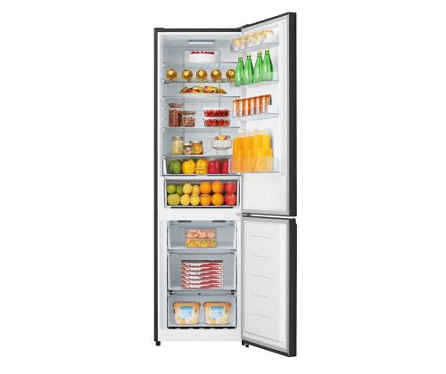 Hisense, NoFrost 336 L, korkeus 201 cm, musta - Jääkaappi ja pakastin