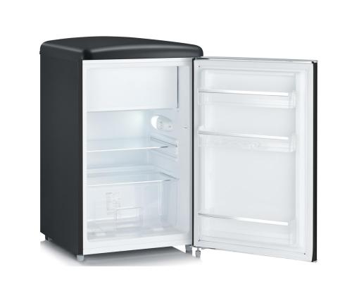 Severin, 108 L, korkeus 90 cm, musta - Retro jääkaappi