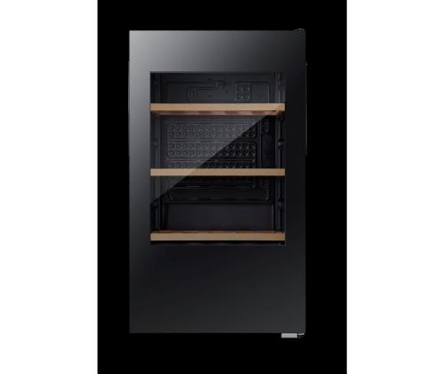 Hisense, kapasiteetti: 30 pulloa, musta - Viinijääkaappi