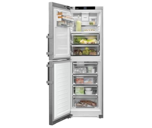 Liebherr, NoFrost, 314 L, korkeus 186 cm, hopea - Jääkaappi ja pakastin