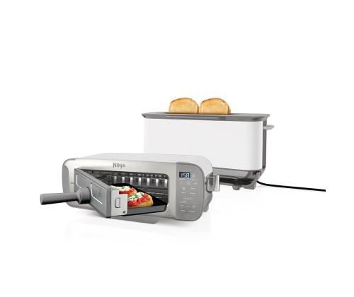 Ninja Foodi 3-in-1, 2400 W, valkoinen - leivänpaahdin, grilli ja paninipuristin