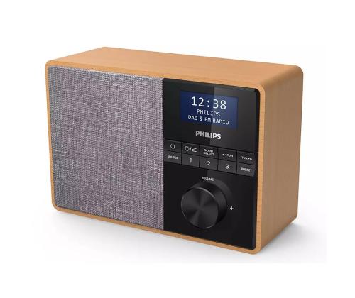 Philips TAR5505, DAB+, FM, Bluetooth, ajastin, ruskea - Keittiöradio