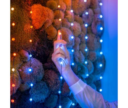 Twinkly Candies Pearls, RGB, 200 LED, USB-C, 12 m, vihreä - Älyvalaisin