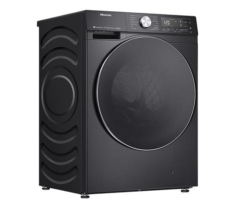 Hisense, 10,5 kg / 6 kg, syvyys 59 cm, 1400 rpm, musta - Pesukone, jossa on kuivausrumpu