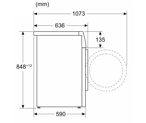 Bosch sarja 6, 9 kg, syvyys 59 cm, 1400 rpm - Pesukone, jossa on lastaustoiminto