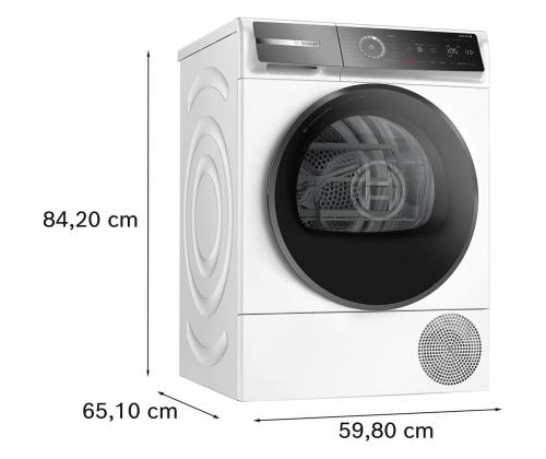 Bosch, Sarja 8, 9 kg, syvyys 61,3 cm - Pesukone-kuivausrumpu