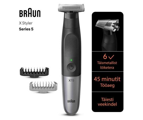 Braun Series X, musta - Hybridiparranajokone
