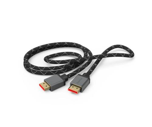 Hama DisplayPort, 8K, 2 m, harmaa - Kaapeli