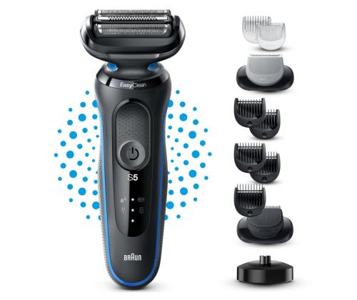 Braun Series 5 AutoSense Wet & Dry, musta/sininen - Parranajokone