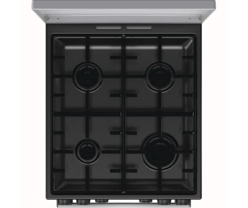 Gorenje, 70 L, leveys 50 cm, harmaa - Kaasuhella, jossa on sähköuuni