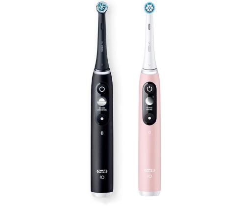 Braun Oral-B iO6, 2 kpl, musta/pinkki - Sähköhammasharjasarja