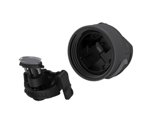 3-osainen termospullo, musta teräs - Termospullon kansi