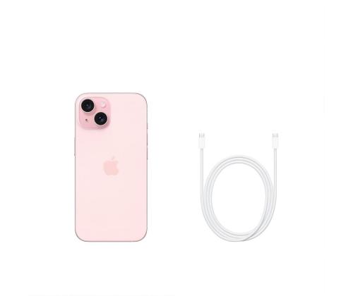 Apple iPhone 15, 128 GB, vaaleanpunainen - Älypuhelin