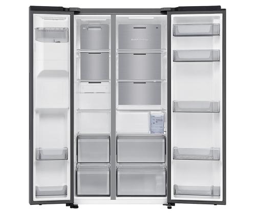 Samsung Bespoke AI, NoFrost, 640 L, korkeus 179 cm, hopea - SBS jääkaappipakastin