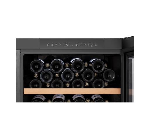 Hisense, 108 pulloa, korkeus 127 cm, musta - Viinijäähdytin