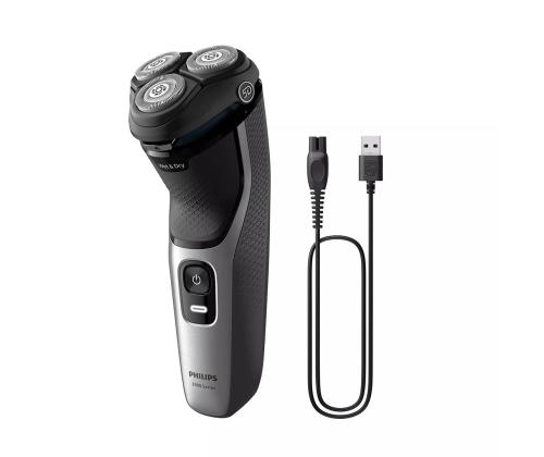 Philips Shaver 3000 Series, märkä ja kuiva, must/hõbedane - Pardel