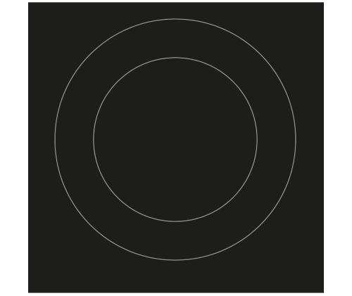 Whirlpool, domino, leveys 30 cm, musta - Integroitu keraaminen keittotaso