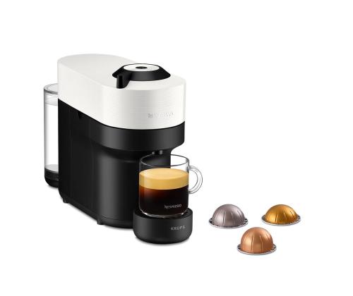 Krups Nespresso Vertuo Pop, valkoinen - Kapselikahvinkeitin
