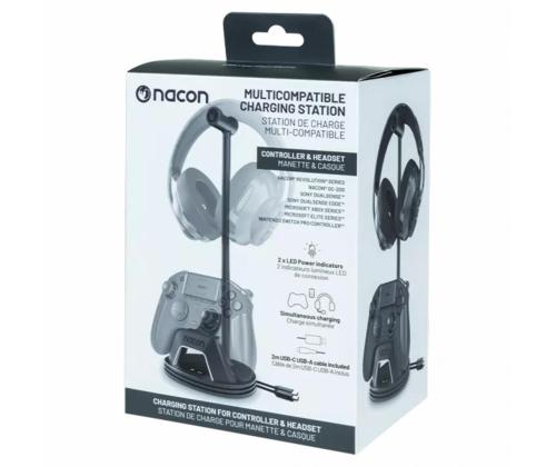 BigBen Nacon Multi Charge Stand, musta - Latausteline