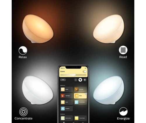 Philips Hue Go, BT, valkoinen - Langaton, kannettava älyvalaisin