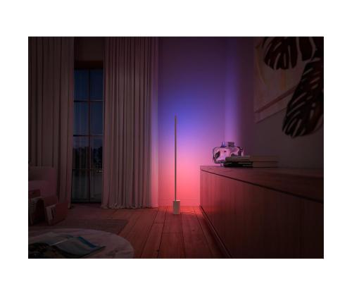 Philips Hue Signe, White and Color Ambiance, valkoinen - LED-lattiavalaisin