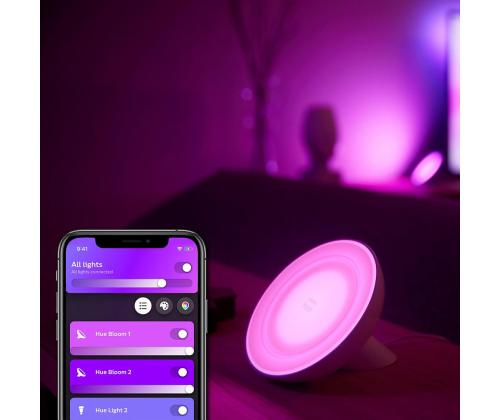Philips Hue White and Color Ambiance Bloom, valkoinen - Älykäs pöytävalaisin