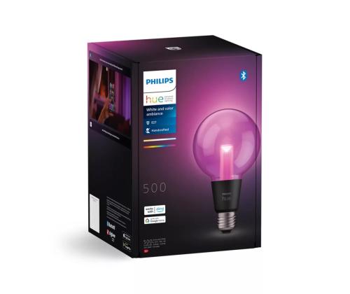 Philips Hue G95 Globe, E27, musta - LED-valaisin - LED-valaisin