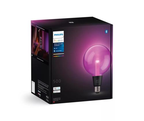 Philips Hue G125 Globe Large, E27, musta - LED-valaisimet