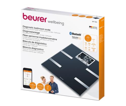 Beurer, BF 720, Bluetooth, musta - Diagnostinen saunavaaka