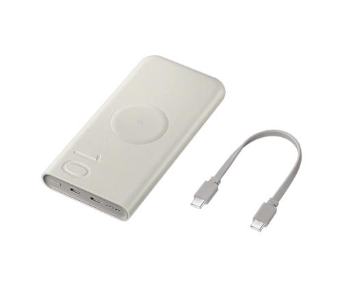Samsung Wireless Power Bank, 10000 mAh, beige - Akkupankki