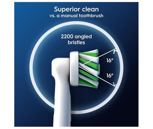 Braun Oral-B Cross Action Pro, 2 tk, valkoinen - Varuharjad