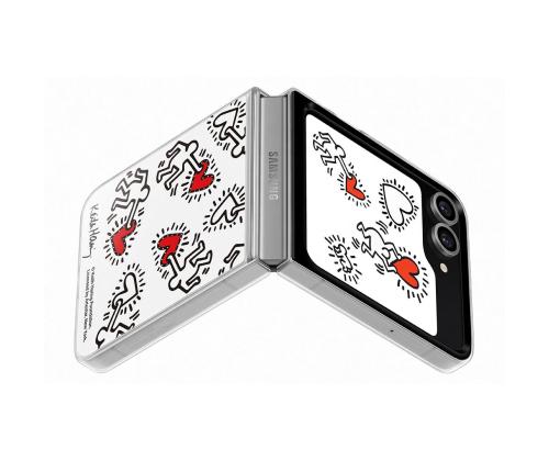 Samsung Flipsuit kotelo, Galaxy Flip6, valkoinen - Silikoni kotelo